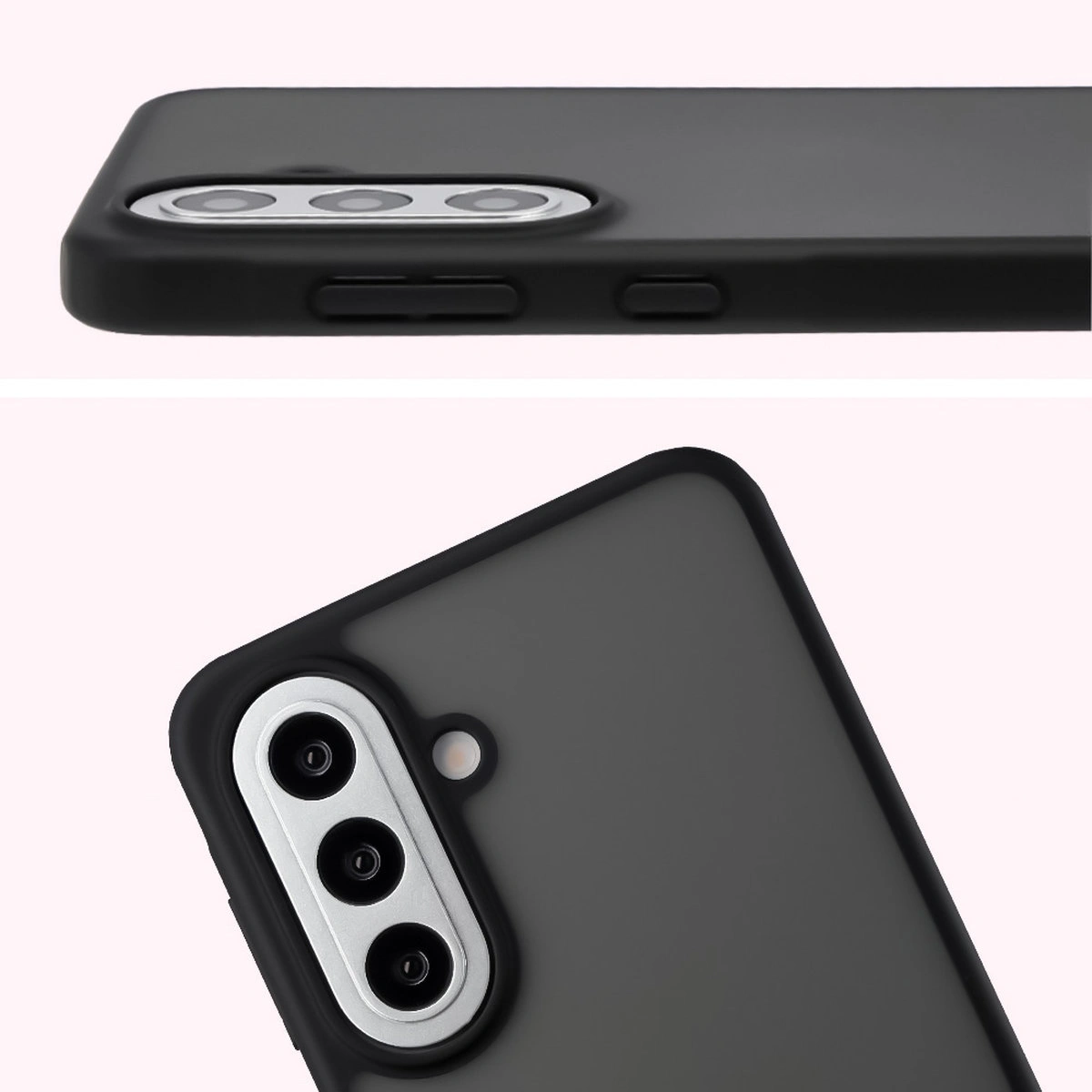 Full cutout and raised edges for the camera in the Bizon Case Angelo for Samsung Galaxy A57 5G
