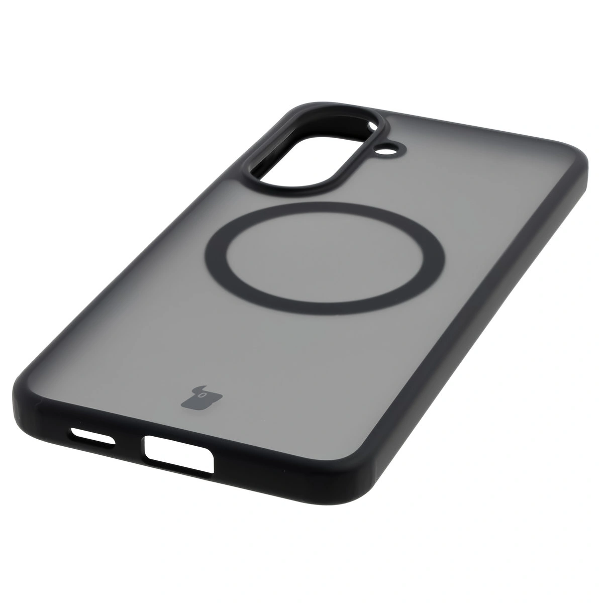 Integrated buttons, cutouts, and hybrid material in the Bizon Case MatteO for Samsung Galaxy A57 5G