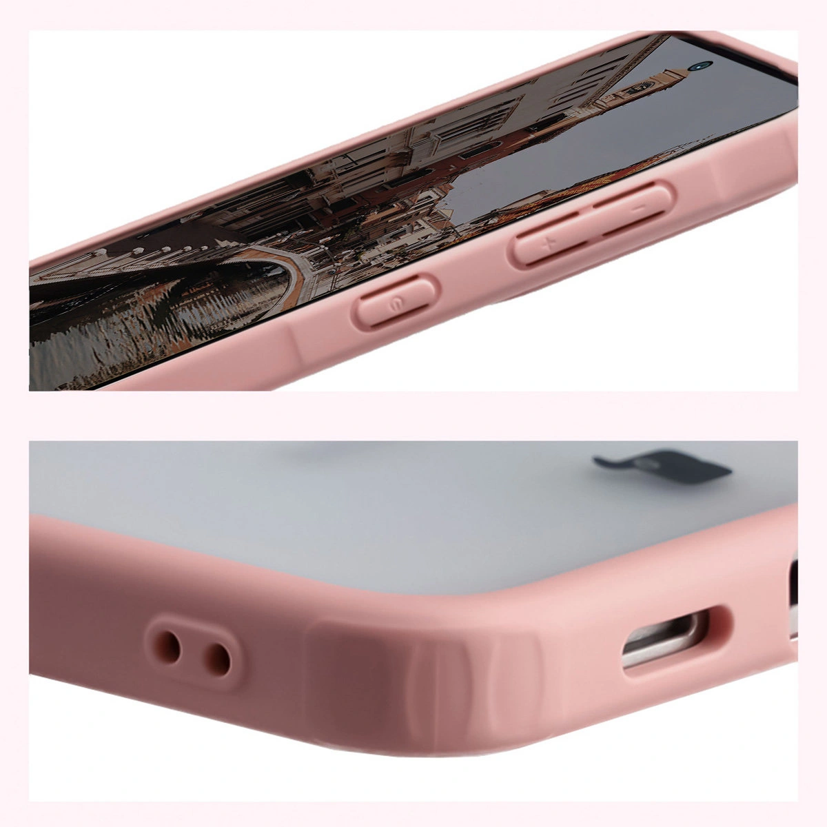 Wzmocnione narożniki i podwyższone ranty ekranu w etui Bizon Case MatteO do Samsung Galaxy A57 5G