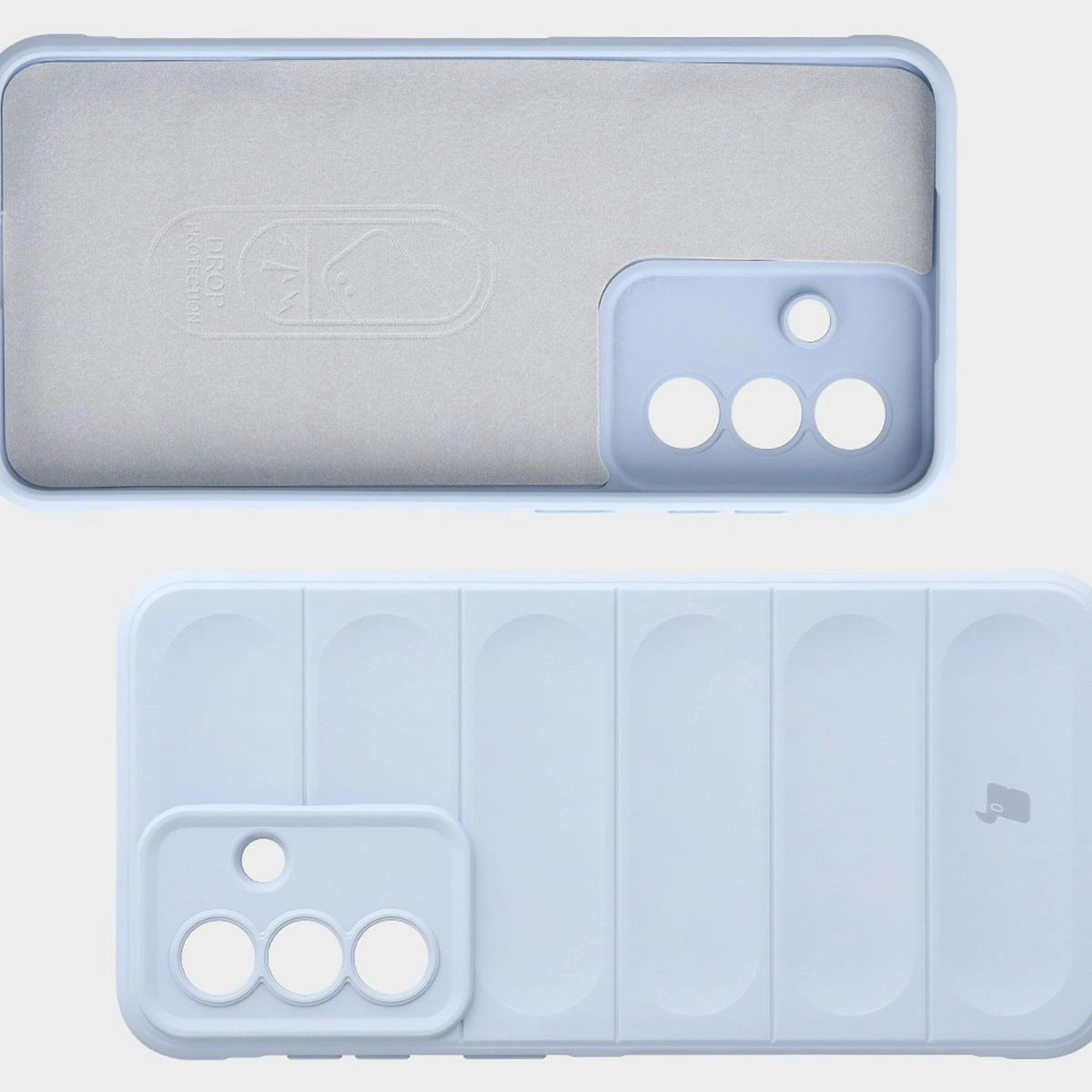 Căptușeală din microfibră, decupaje pe spate și colțuri întărite în etui Bizon Case Tur pentru Samsung Galaxy A57 5G