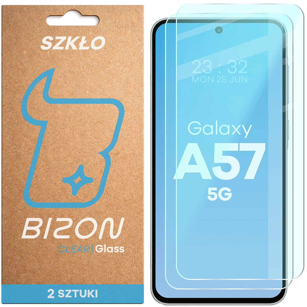 Szkło hartowane Bizon Glass Clear Duo do Samsung Galaxy A57 5G