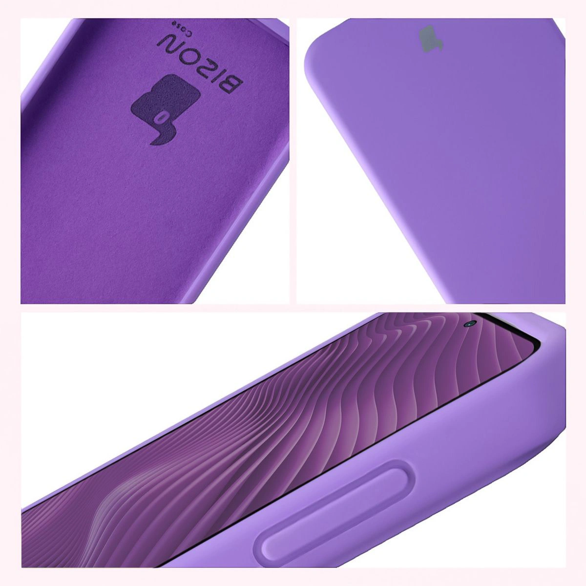 Construction of the Bison Soft Case: integrated covers, raised edges, and microfiber padding for Samsung Galaxy A57 5G
