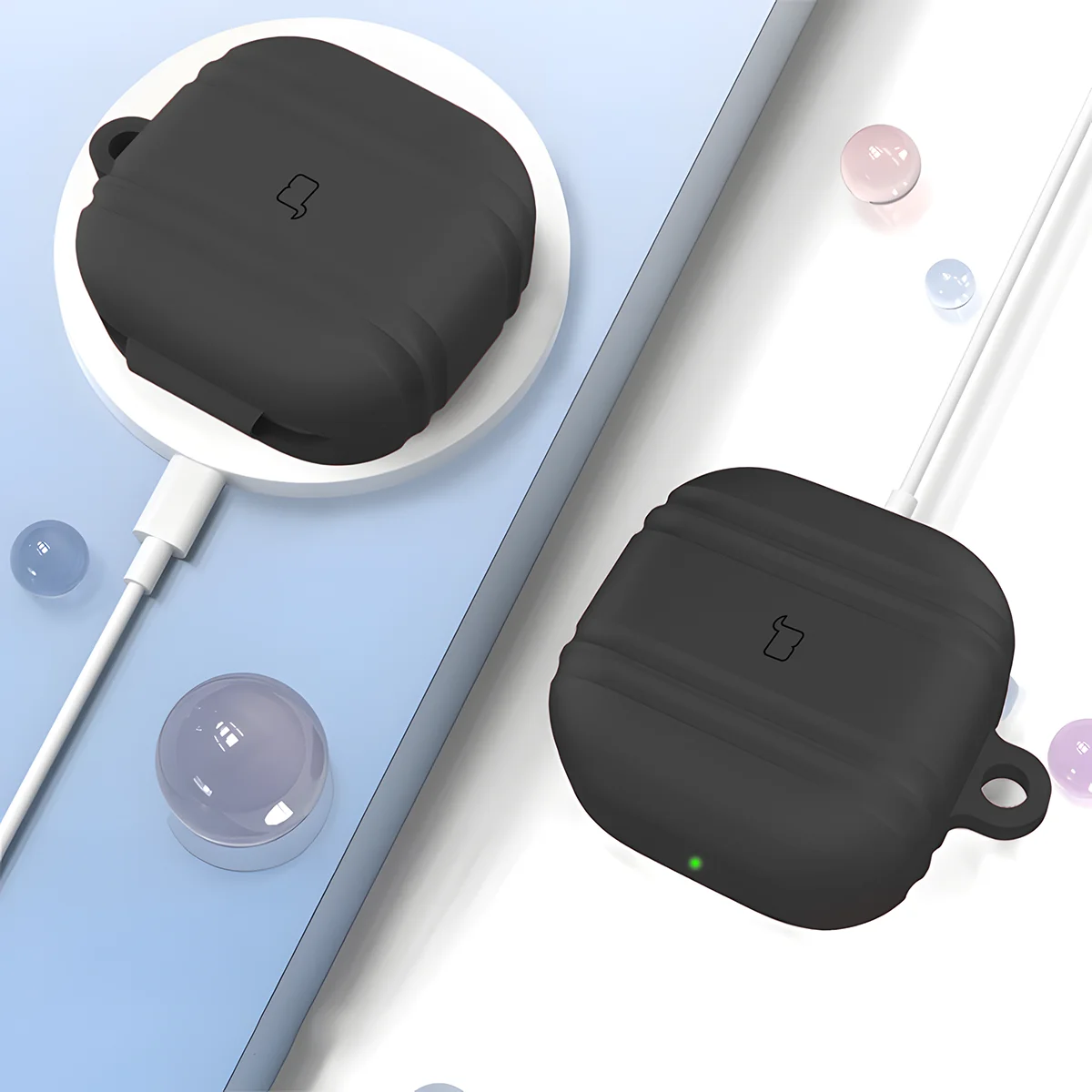 Silikonowa konstrukcja etui Bizon Case Headphone Silicone