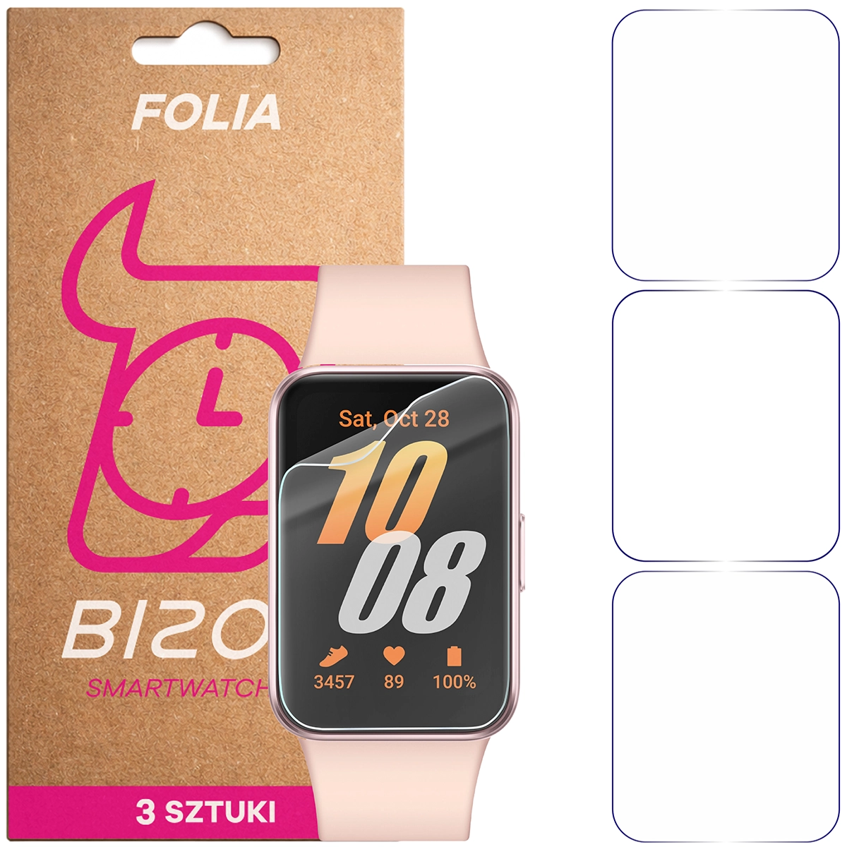 Folia hydrożelowa Bizon Watch Film HydroFlex dla Samsung Galaxy Fit 3