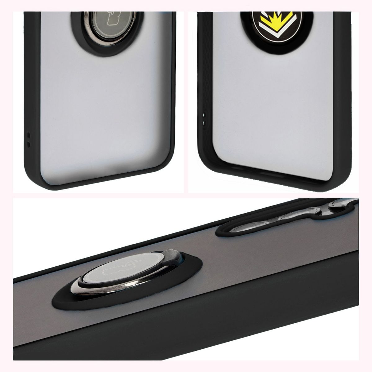 Eigenschaften des Bizon Case Hybrid Ring: rutschfester Rahmen und mattes Design