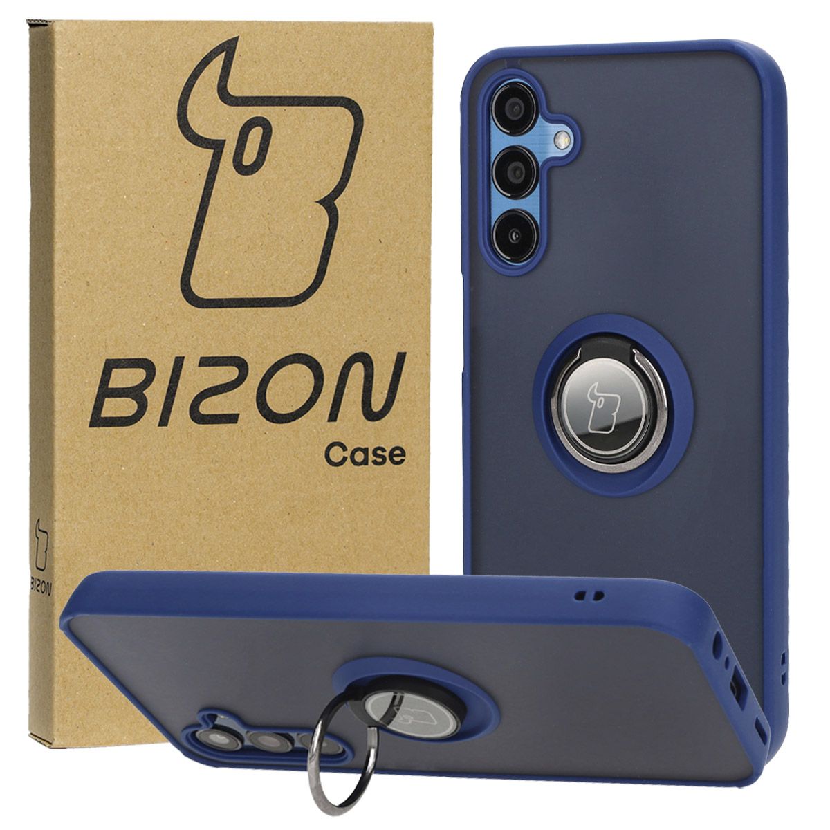 Husă cu suport pentru deget Bizon Case Hybrid Ring pentru Samsung Galaxy M15 5G