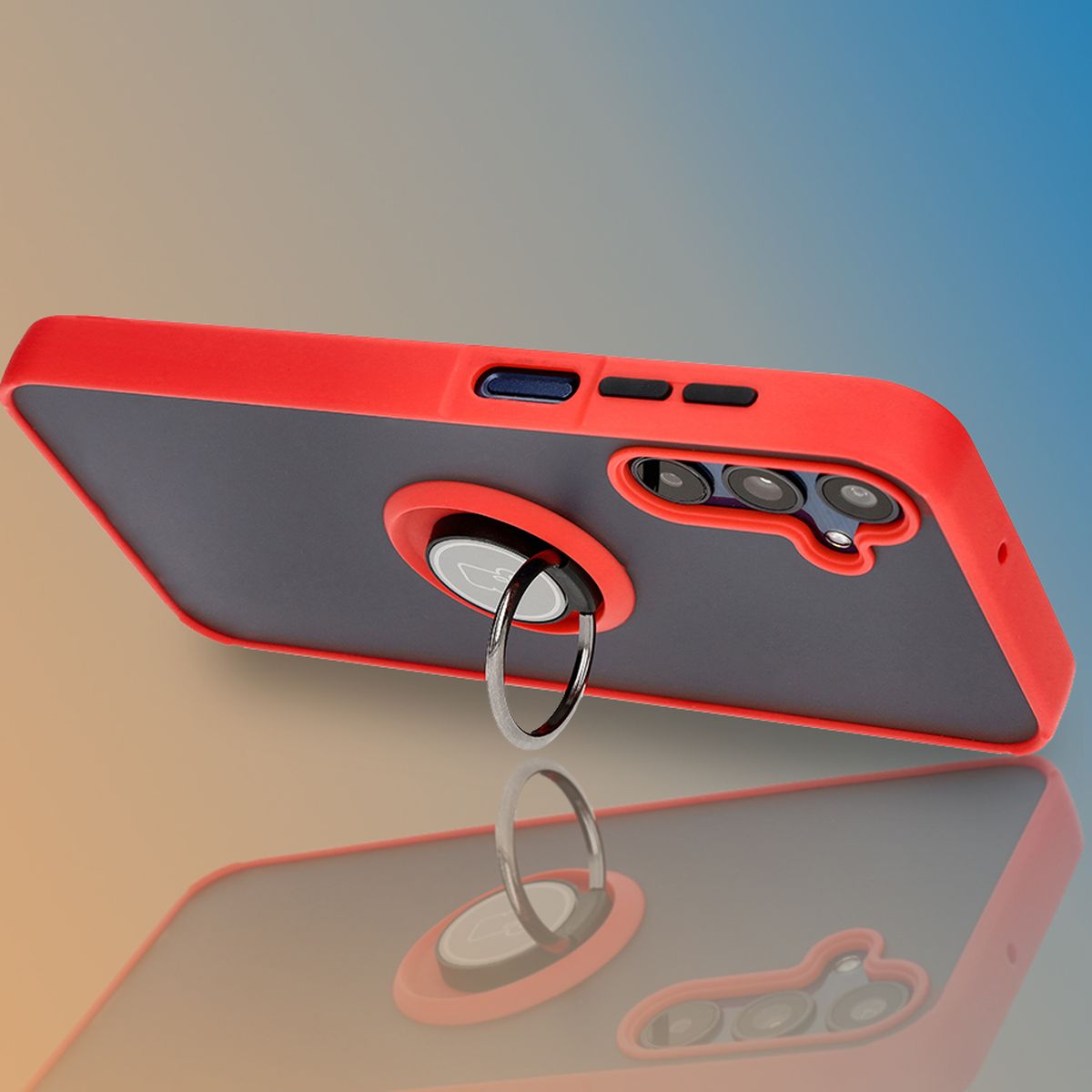 Uchwyt jako podstawka w etui Bizon Hybrid Ring