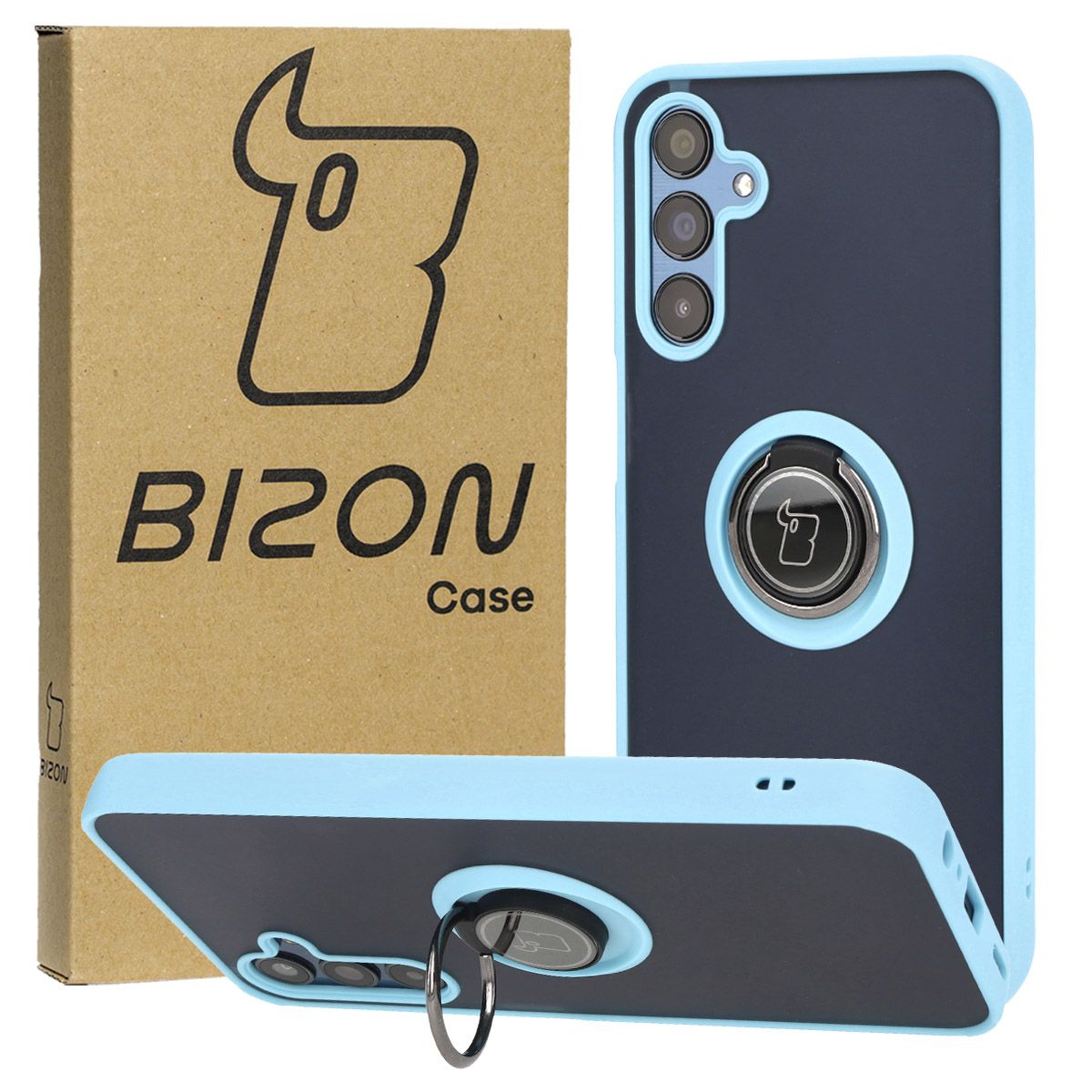 Husa cu suport pentru deget Bizon Case Hybrid Ring pentru Samsung Galaxy M15 5G