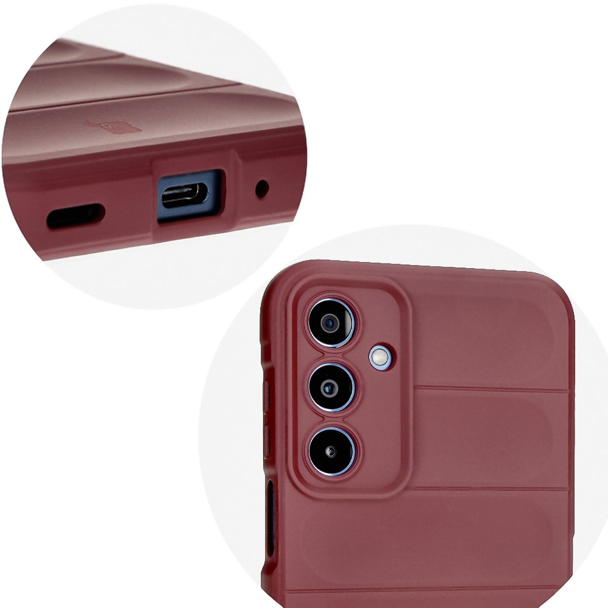 Decupaje precise și compatibilitate cu încărcarea wireless în husa Bizon Case Tur