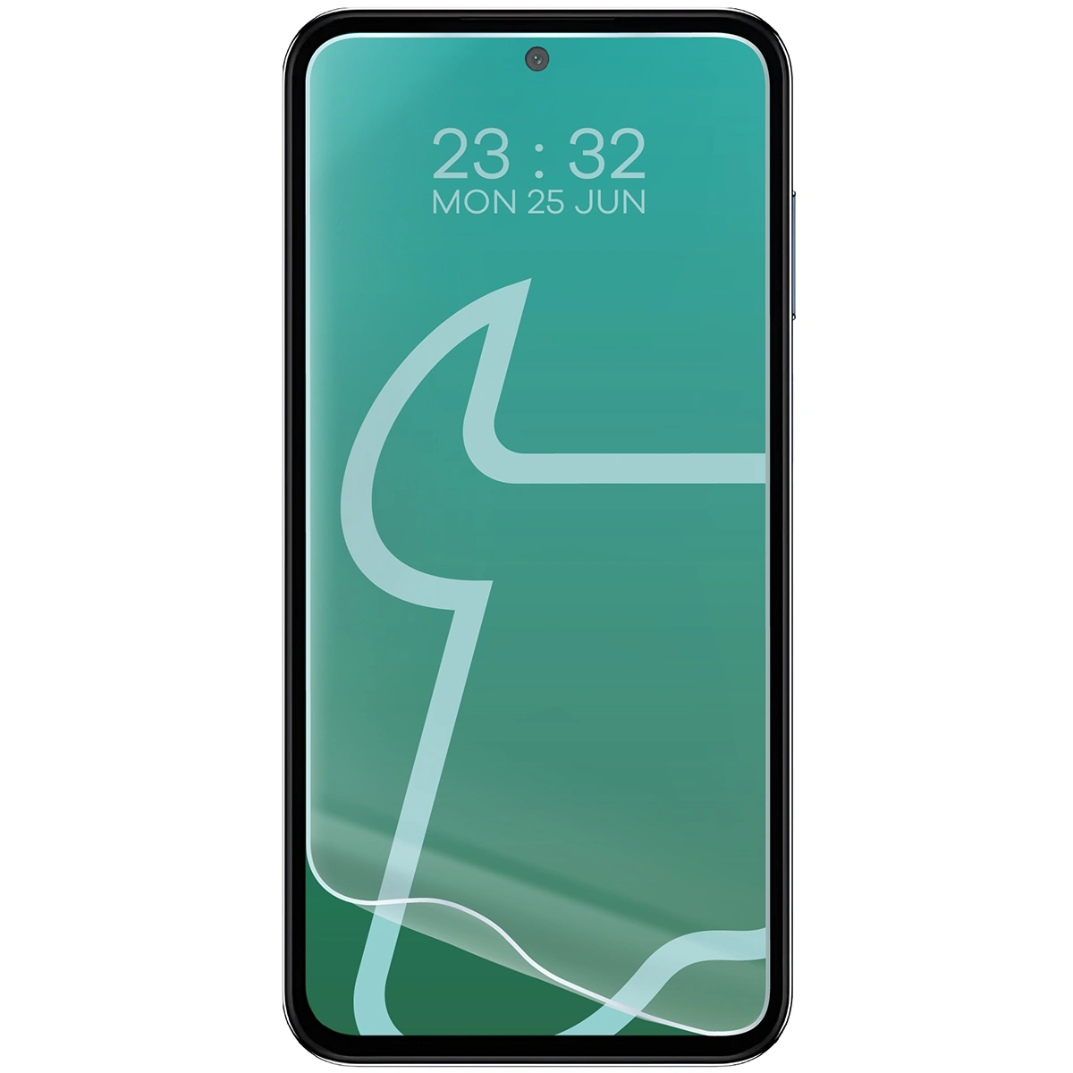 Hydrogel film for Samsung Galaxy M35 5G / Samsung Galaxy A35 5G / Samsung Galaxy A55 5G next to the phone