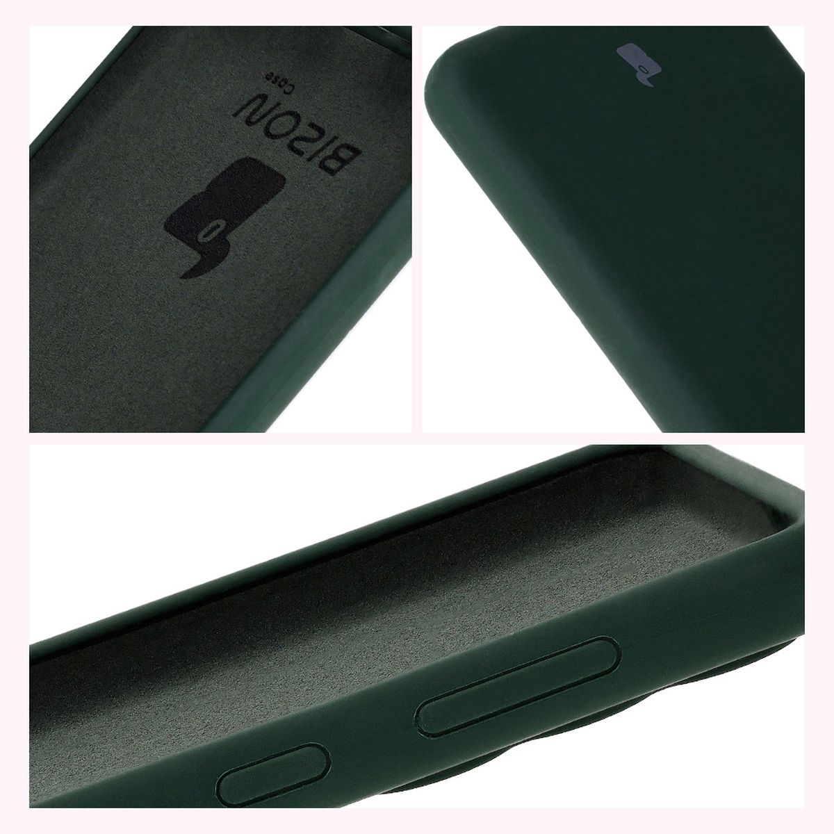 Bizon Soft Case design: integrated covers, raised edges, and microfiber lining