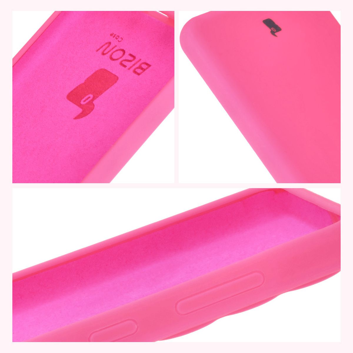 Bizon Soft Case design: integrated covers, raised edges, and microfiber padding