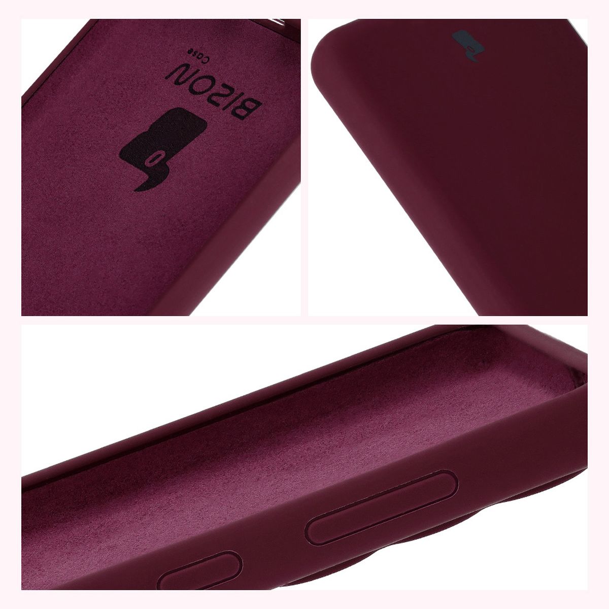 Construction of Bizon Soft Case: integrated covers, raised edges, and microfiber lining