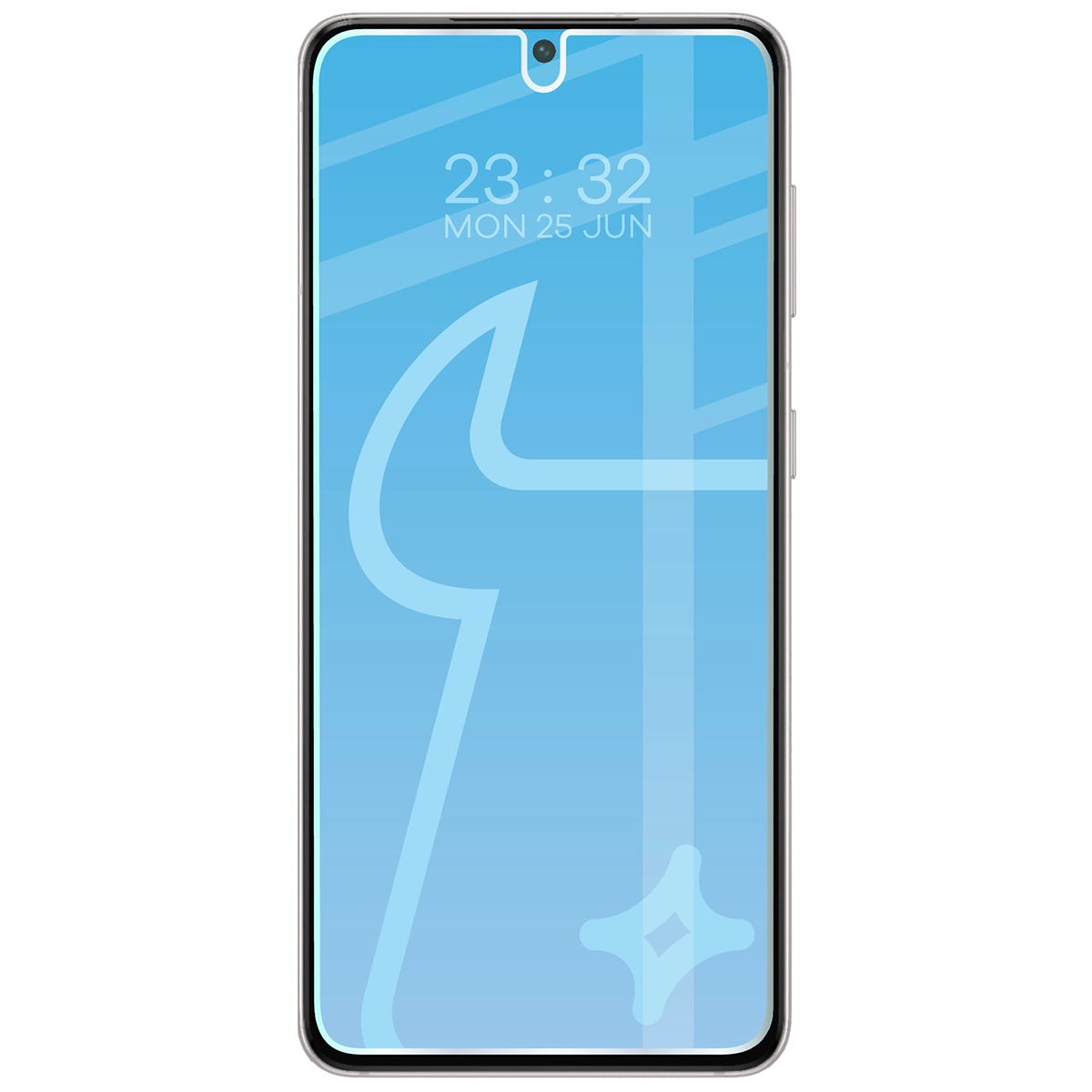 Telefon z nałożonym szkłem Bizon Glass Clear Duo do Samsung Galaxy S21