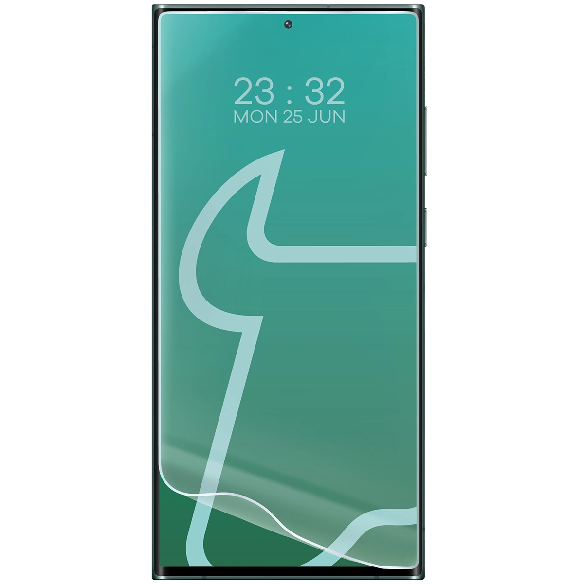 Folia hydrożelowa do Samsung Galaxy S22 Ultra obok telefonu