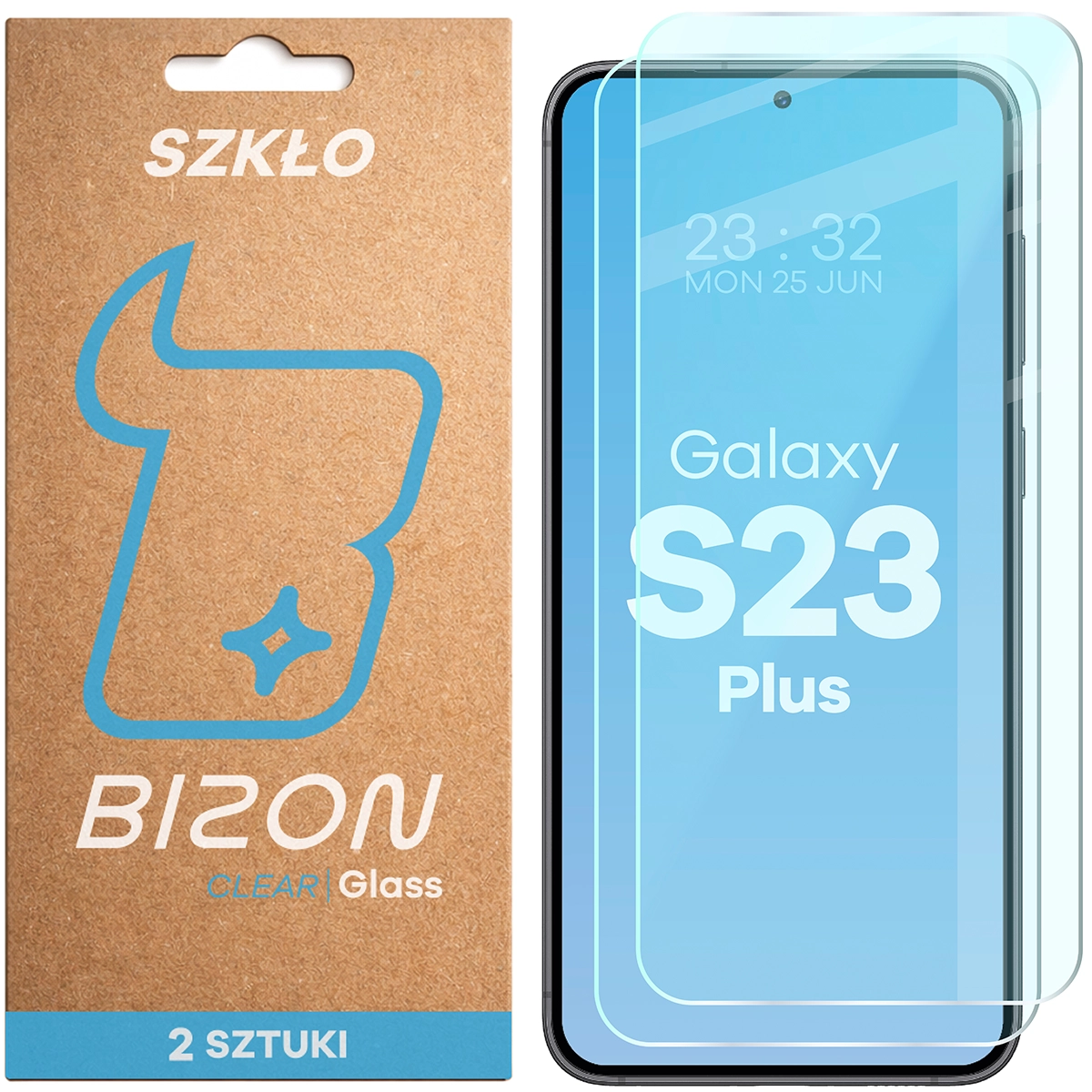 Szkło hartowane Bizon Glass Clear Duo do Samsung Galaxy S23 Plus