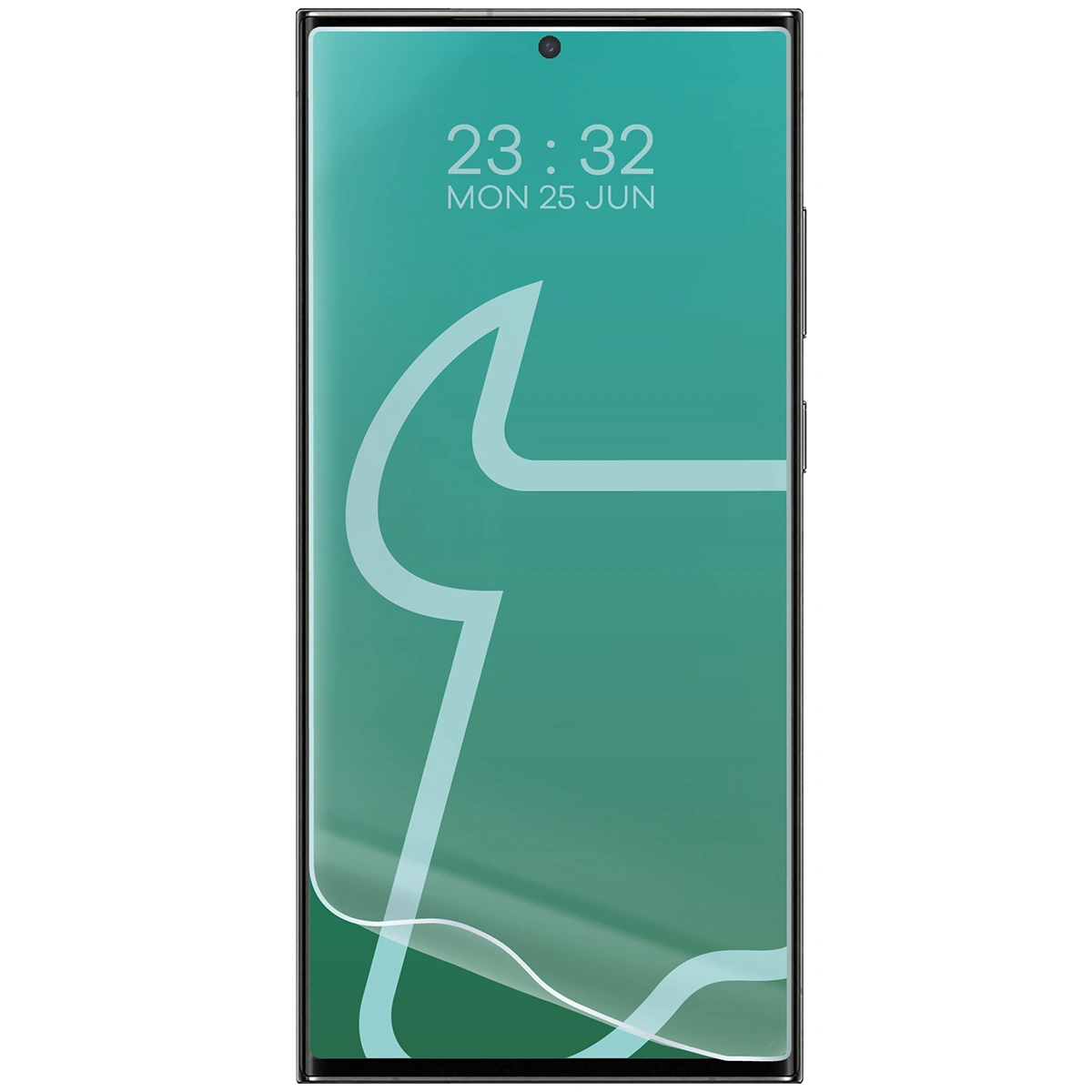 Folia hydrożelowa do Samsung Galaxy S23 Ultra obok telefonu