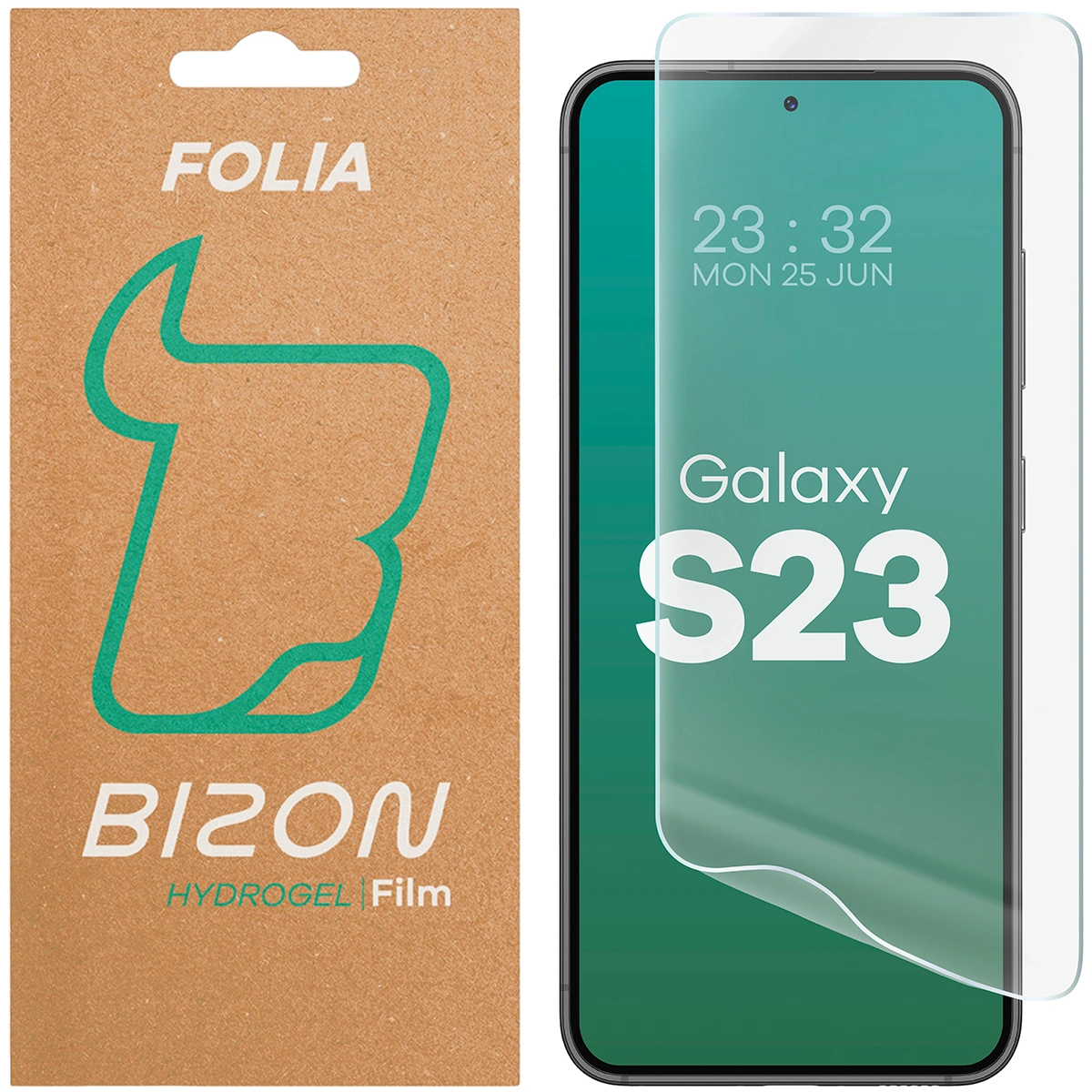 Verpackung und Hydrogel-Folie für das Samsung Galaxy S23