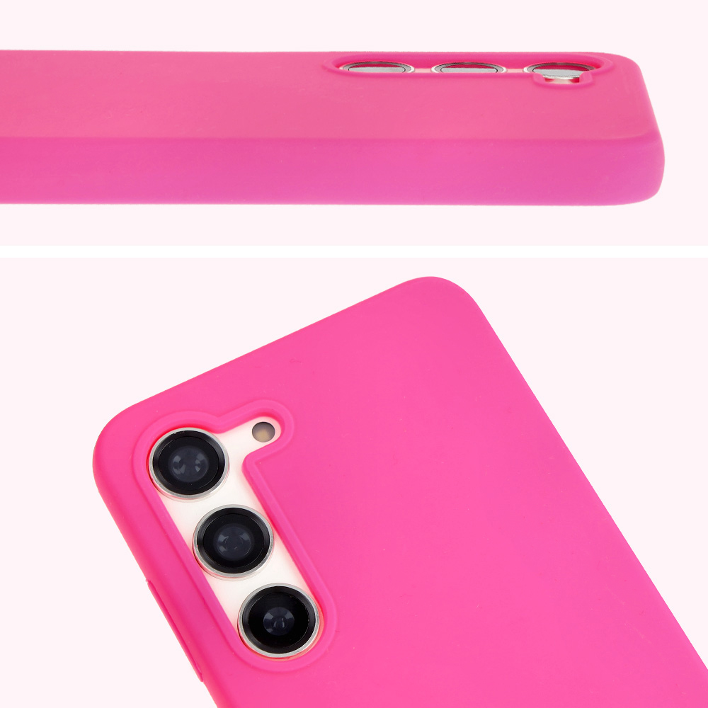 Prim-plan pe decupajul pentru obiective în husa Bizon Soft Case