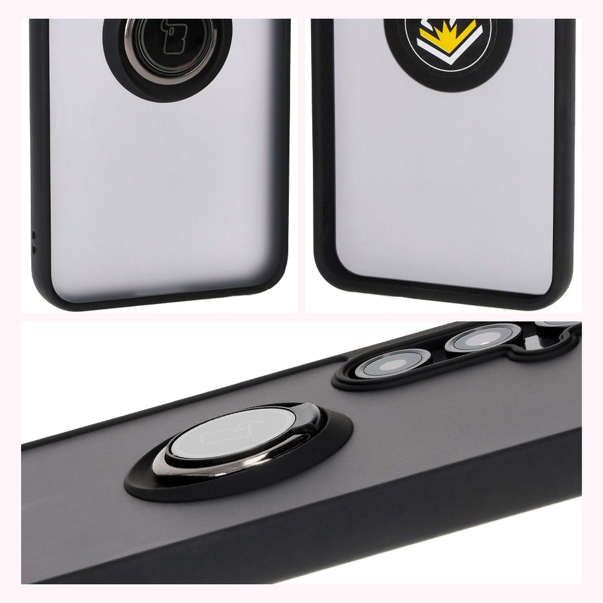 Caracteristici Bizon Case Hybrid Ring: ramă anti-derapantă și design mat