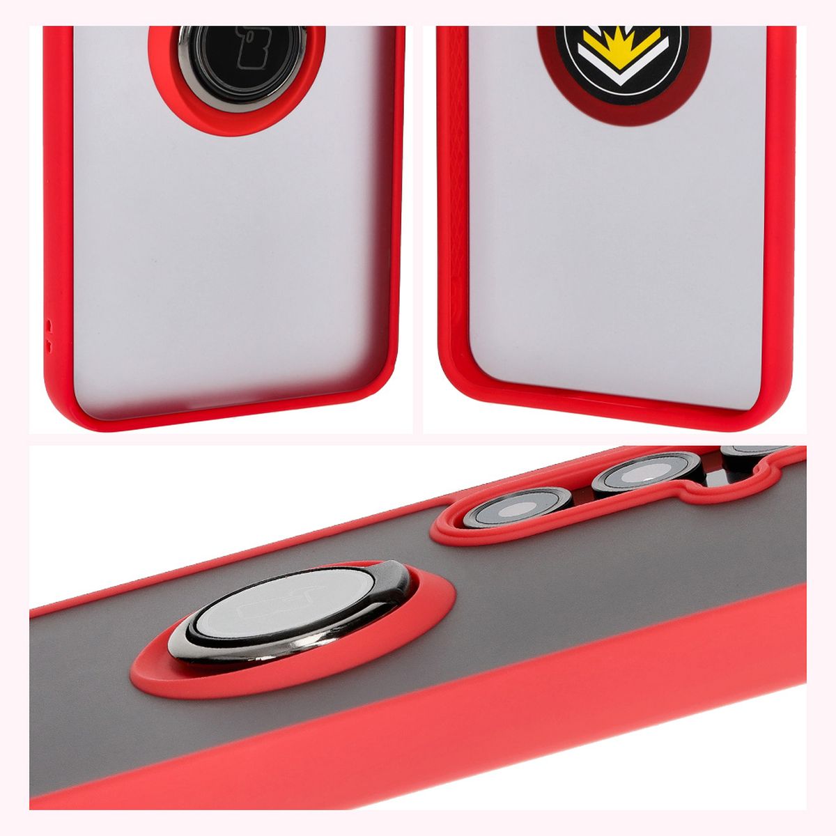 Proprietăți Bizon Case Hybrid Ring: ramă antiderapantă și design mat