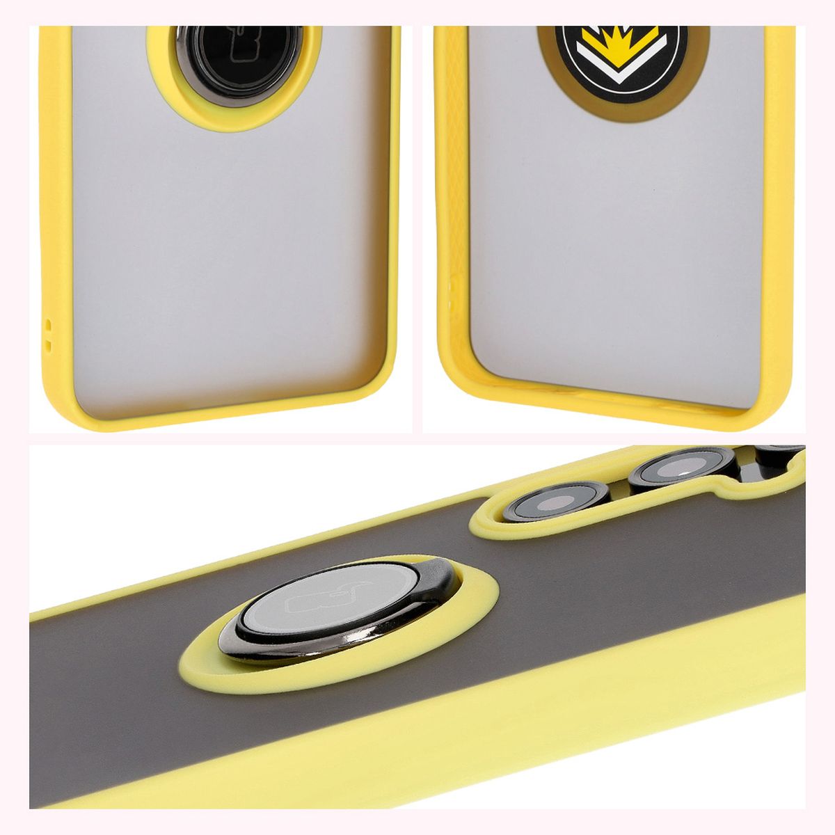Caracteristici Bizon Case Hybrid Ring: cadru antiderapant și design mat