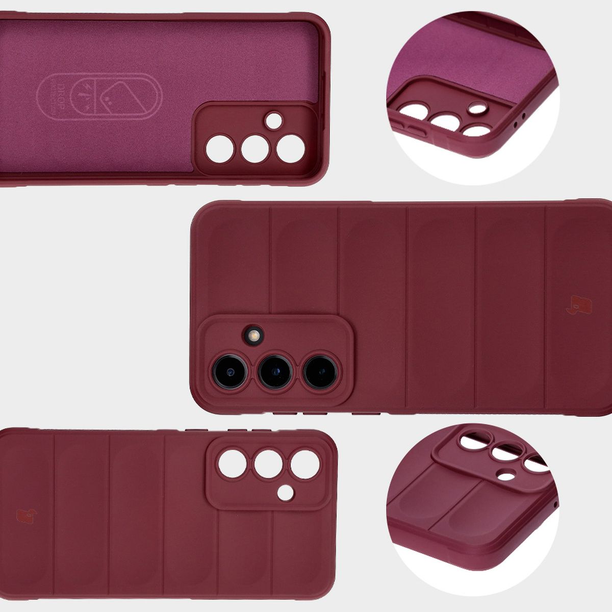 Microfiber lining, grooves on the back, and reinforced corners in Bison Case Tur