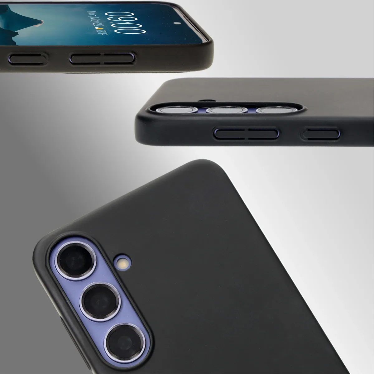 Full cutout and raised edges for camera and screen in Bison Case Łupka