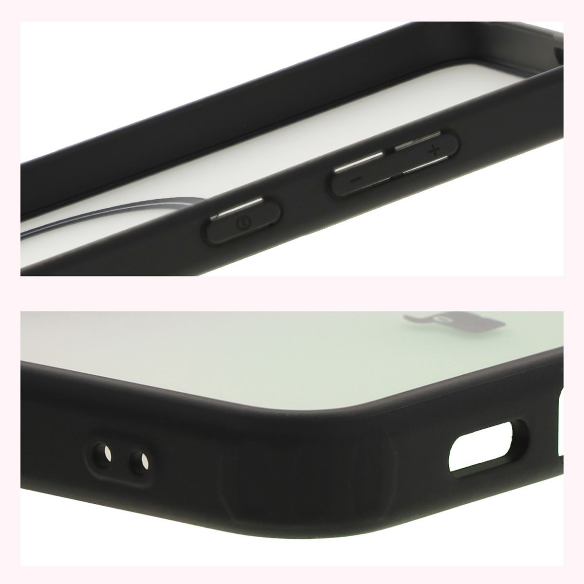 Reinforced corners and raised screen edges in Bizon Case MatteO