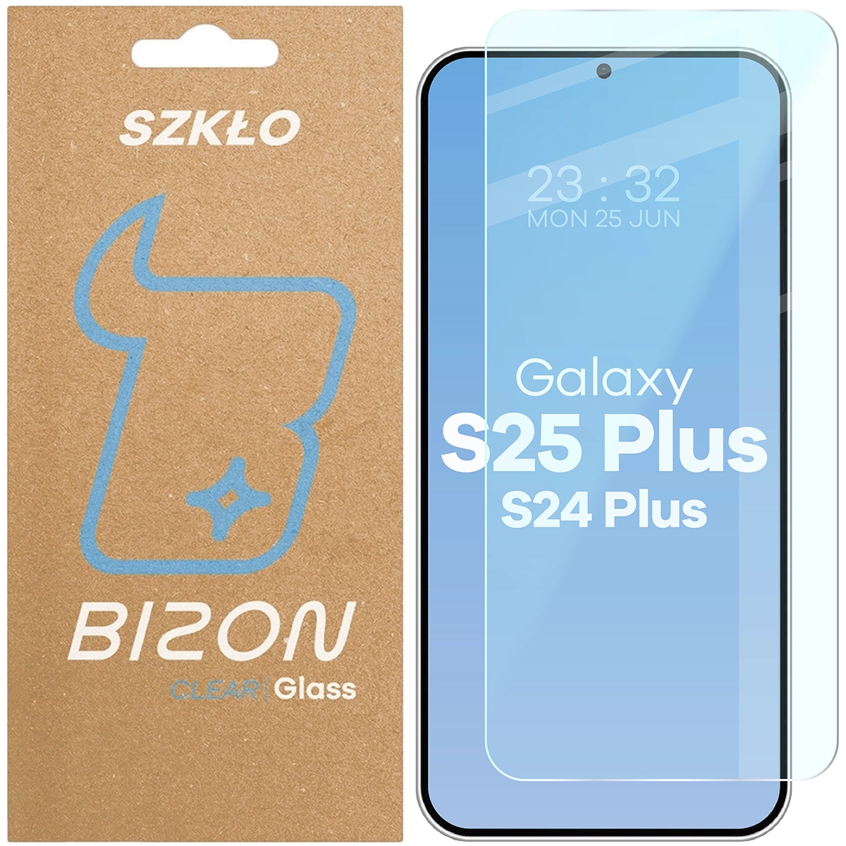 Szkło hartowane Bizon Glass Clear 2 do Samsung Galaxy S25 Plus / S24 Plus