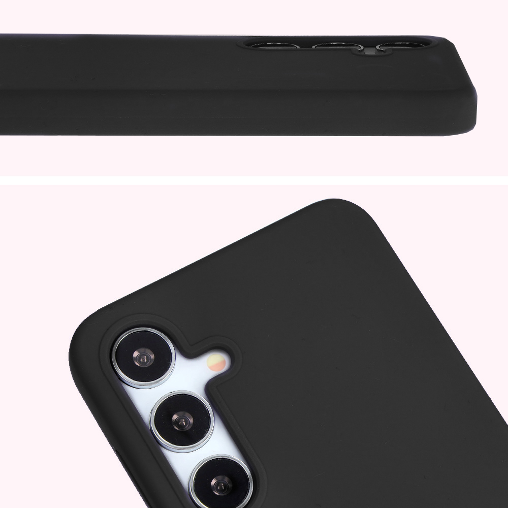 Prim-plan pe decupajul pentru obiective în husa Bizon Soft Case