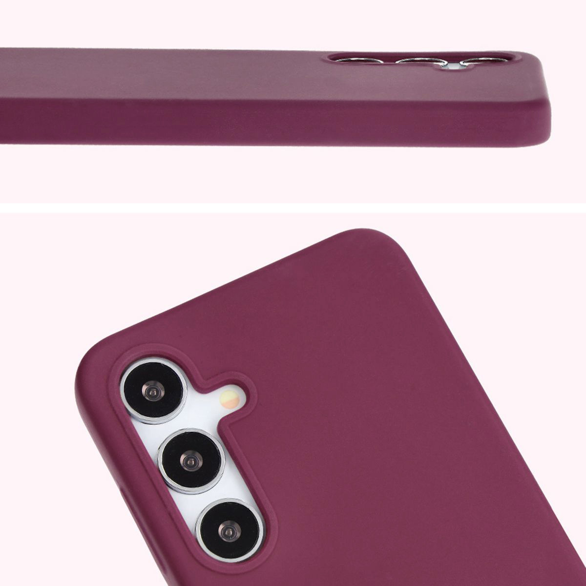 Prim-plan pe decupajul pentru lentile în husa Bizon Soft Case