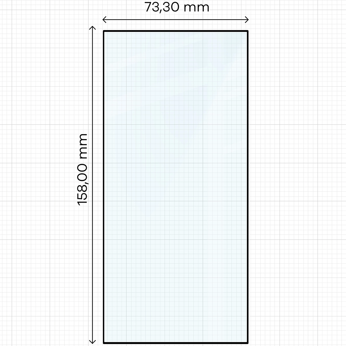 Wymiary szkła Bizon Glass Edge Duo do Samsung Galaxy S24 Ultra