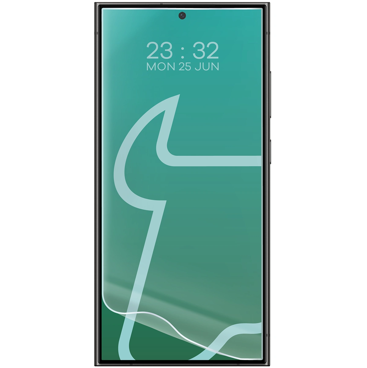 Folia hydrożelowa do Samsung Galaxy S24 Ultra obok telefonu