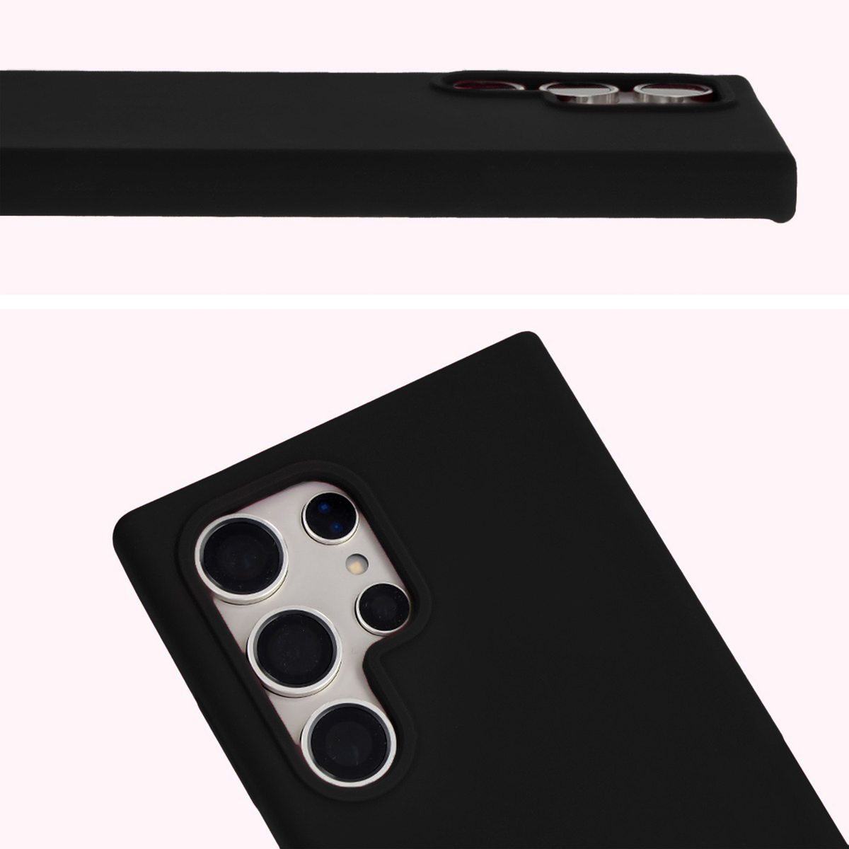 Közeli kép a kivágásról az objektívek számára a Bizon Soft Case tokban