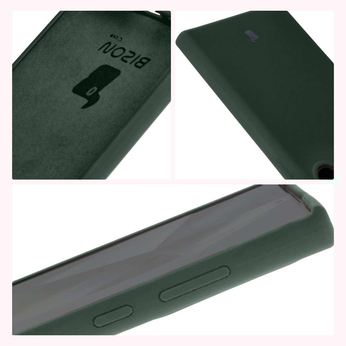 Construcția carcasei Bizon Soft Case: capace integrate, margini ridicate și căptușeală din microfibră