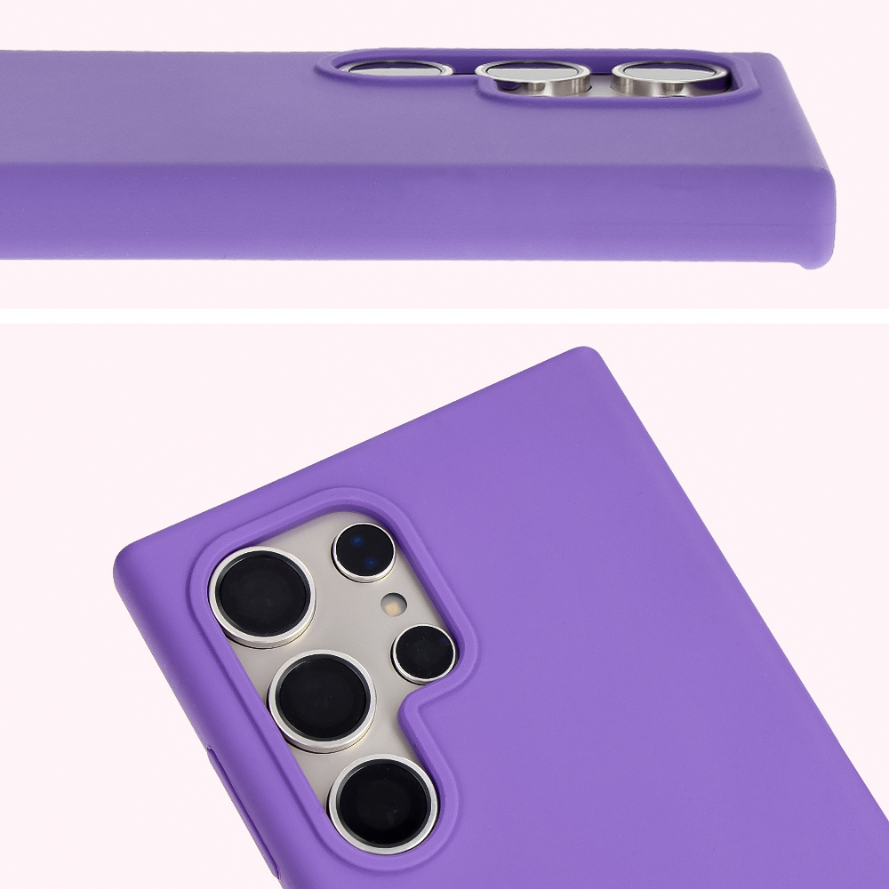 Prim-plan al decupajului pentru obiective în husa Bizon Soft Case