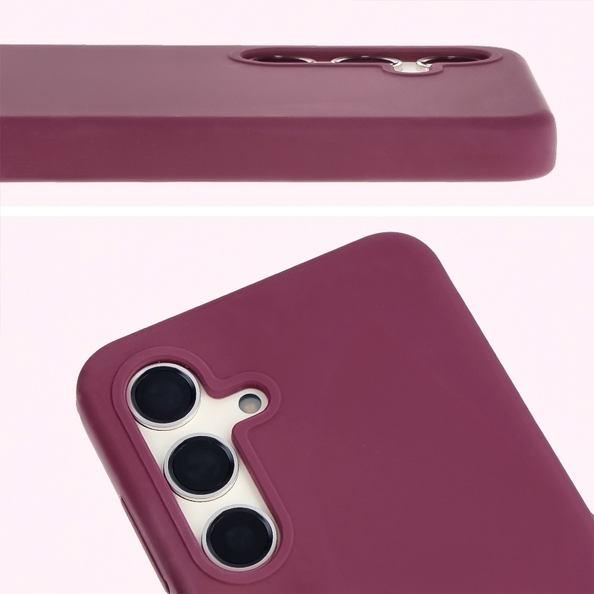 Prim-plan pe decupajul pentru lentile în husa Bizon Soft Case
