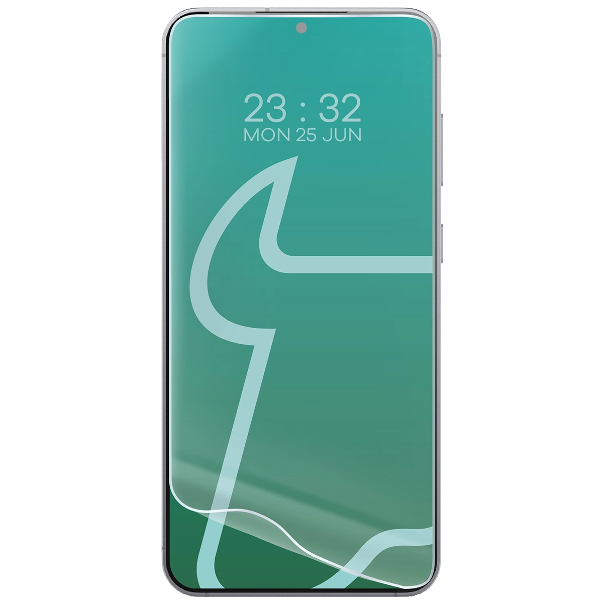 Folia hydrożelowa do Samsung Galaxy S25 Edge obok telefonu