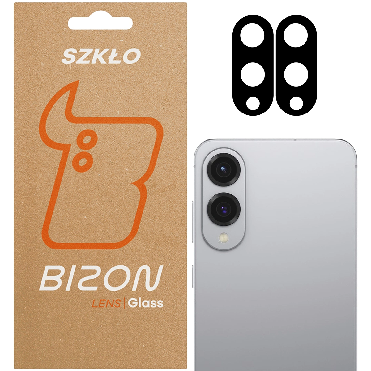 Bizon Glass Silk Lens for Galaxy S25 Edge Camera