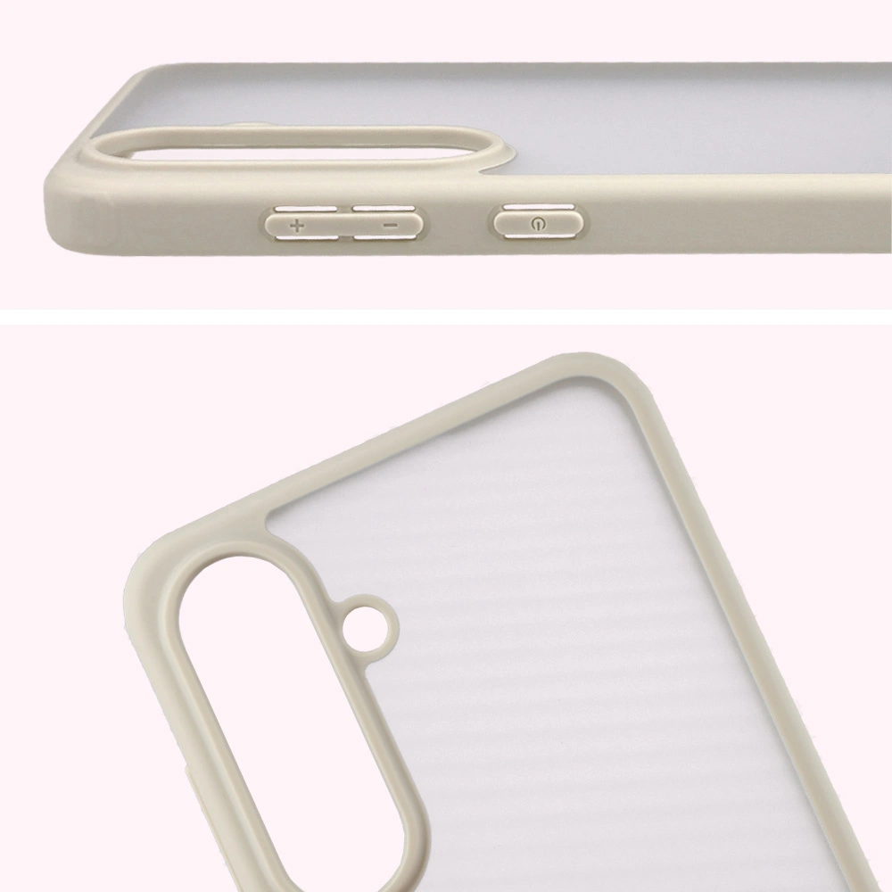 Coupaj complet și margini ridicate ale camerei în etui Bizon Case Angelo pentru Samsung Galaxy S25 FE