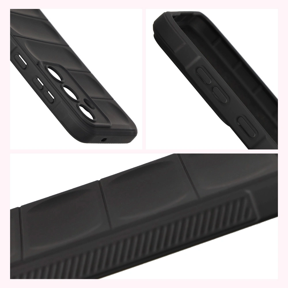 Strukturierte Seiten und erhöhte Ränder für Bildschirm und Kamera in der Bizon Case Tur für Samsung Galaxy S25 FE