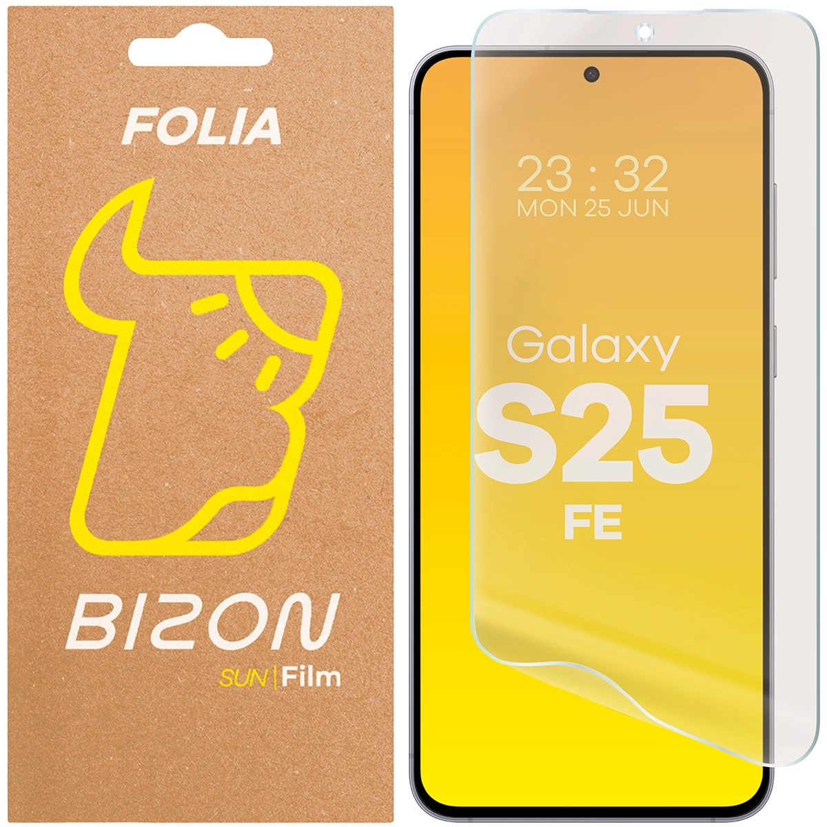 Folia matowa na ekran Bizon Glass Film Sun do Samsung Galaxy S25 FE, 1 sztuka