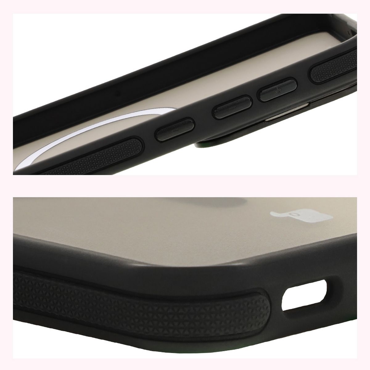 Funkcja amortyzacji wstrząsów i podwyższone ranty ekranu w etui Bizon Case Eclipse