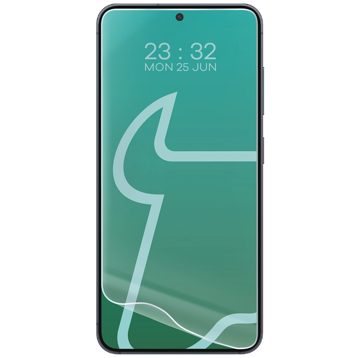 Folia hydrożelowa do Samsung Galaxy S25 Plus / Samsung Galaxy S24 Plus obok telefonu