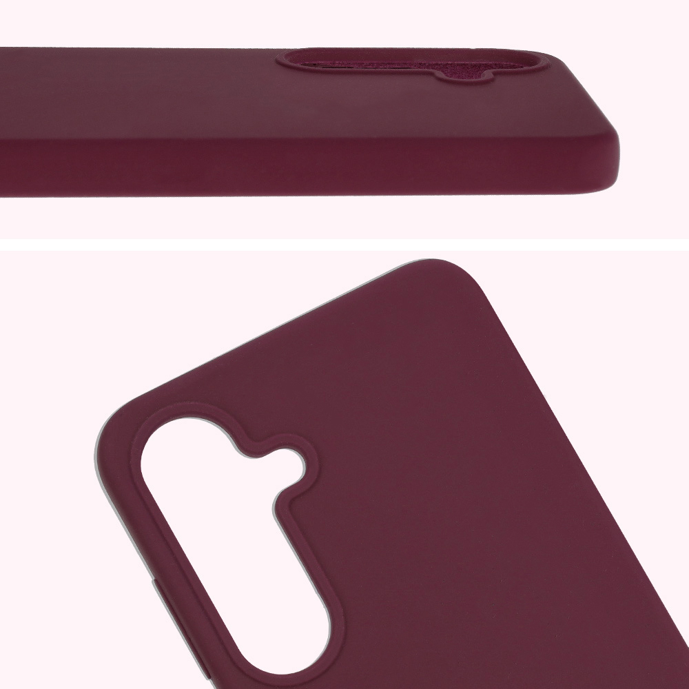 Prim-plan al decupajului pentru lentile în husa Bizon Soft Case