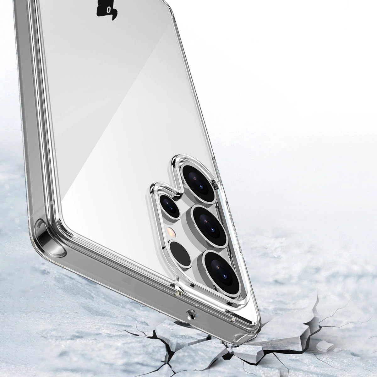 Wycięcie na aparat w etui Bizon Case Halo do Samsung Galaxy S25 Ultra