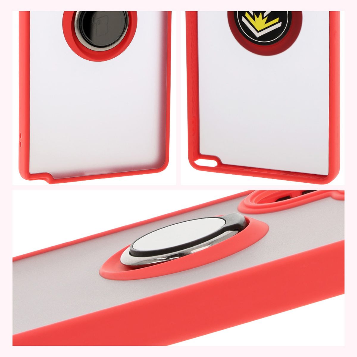Proprietăți Bizon Case Hybrid Ring: ramă antiderapantă și design mat