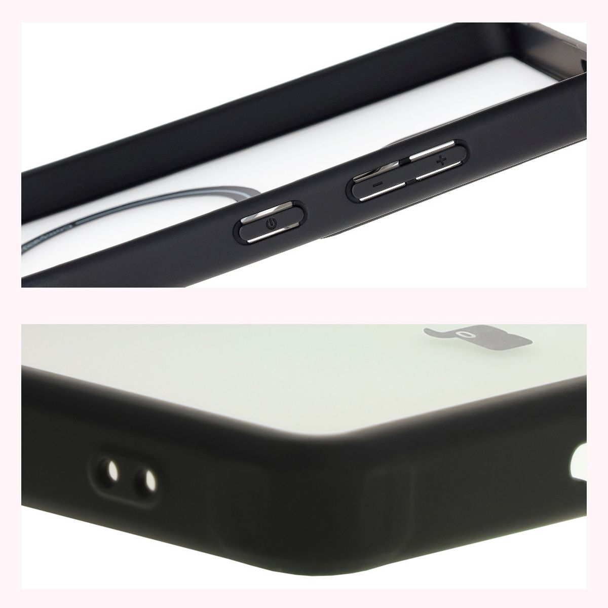 Reinforced corners and raised edges of the screen in Bizon Case MatteO