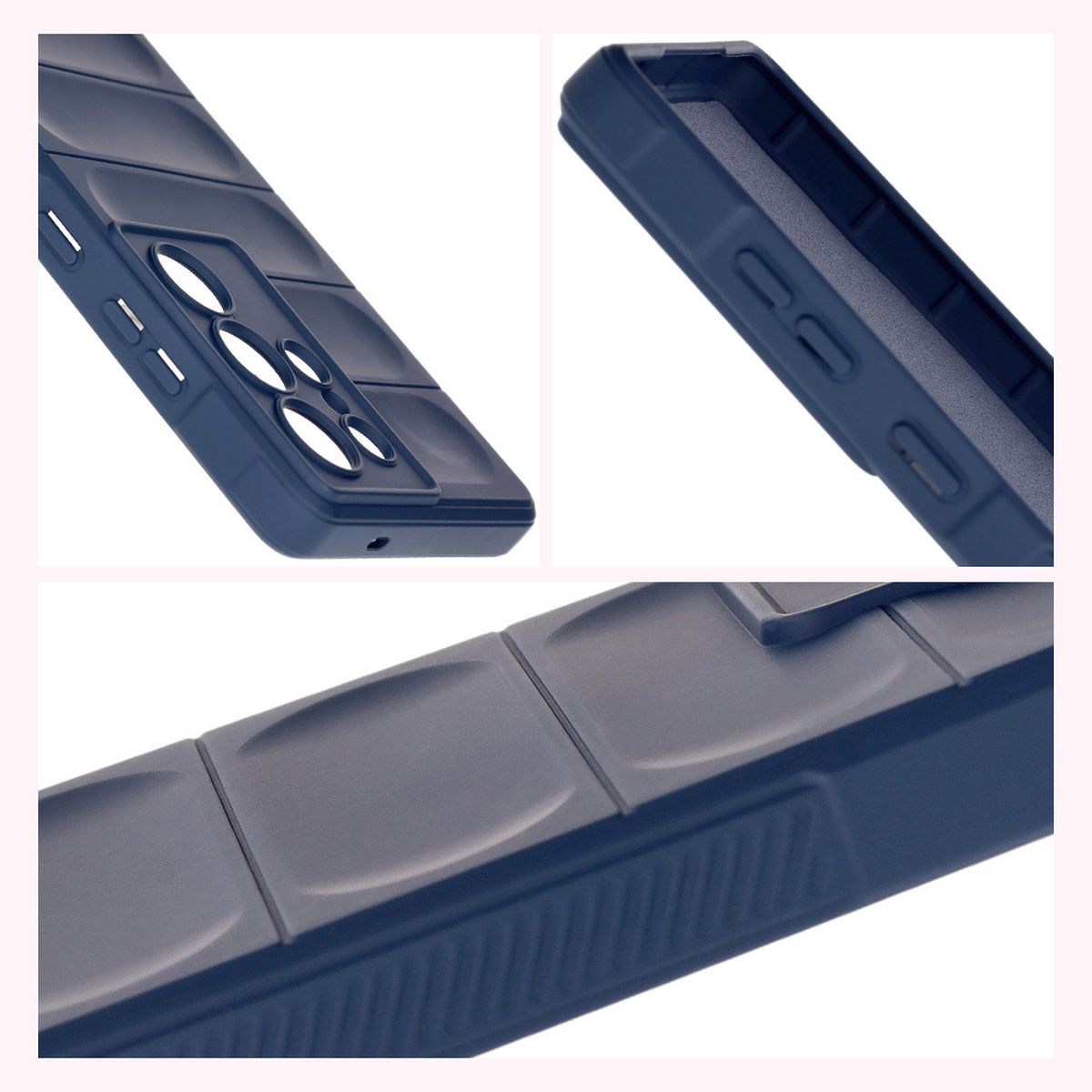 Textured sides and raised edges of the screen and camera in Bison Case Tur